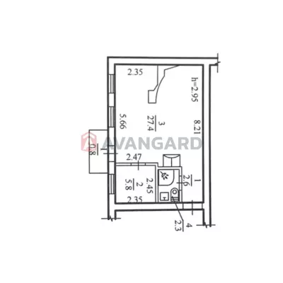 Buy office - Dnipro, Svyatoslava Khorobrogo street. Sale of real estate - City and suburb, secondary market and new building cheap, price up to 37000$, announcement no.1993043 фото 10