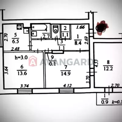 Buy apartment - Dnipro, Robocha street. Sale of real estate - Chechelivskyi, secondary market and new building cheap, price up to 63000$, announcement no.2003311 фото 15